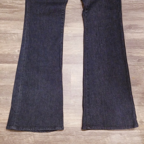 New York & Company Dark Wash Flare Bell Bottom - Picture 3 of 6